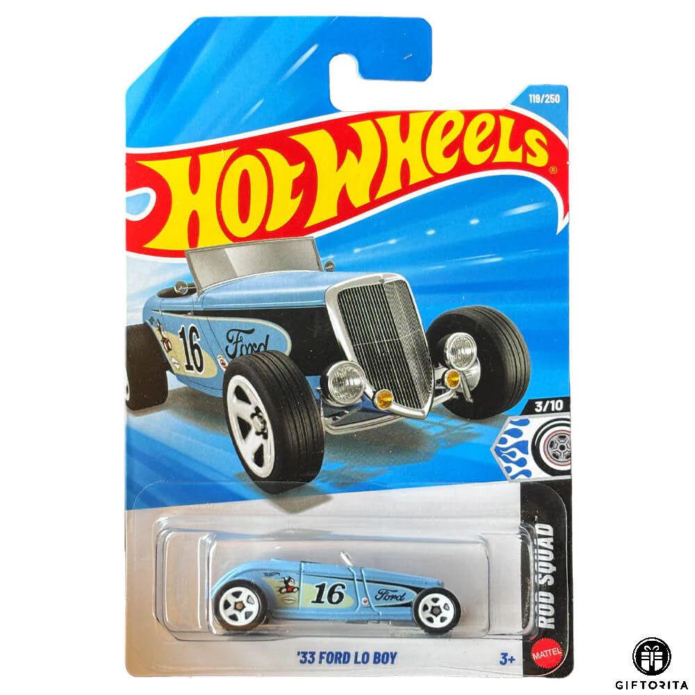 Hot Wheels Regular Ford - '33 Ford Lo Boy - 3/10 & 119/250 - White