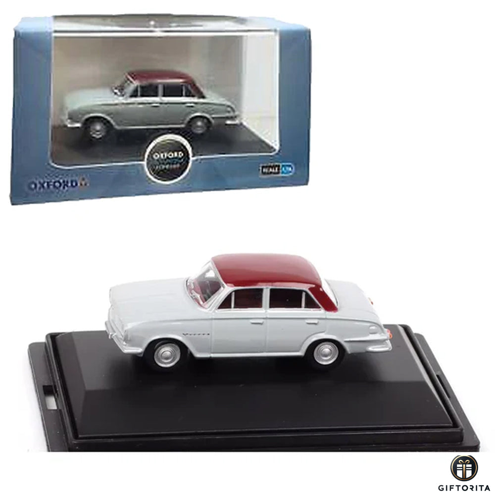 Die Cast 1:76 (P01202) - Oxford Automobile Company - Vauxhall Red/Gull Gray FB Victor - Code 76FB001