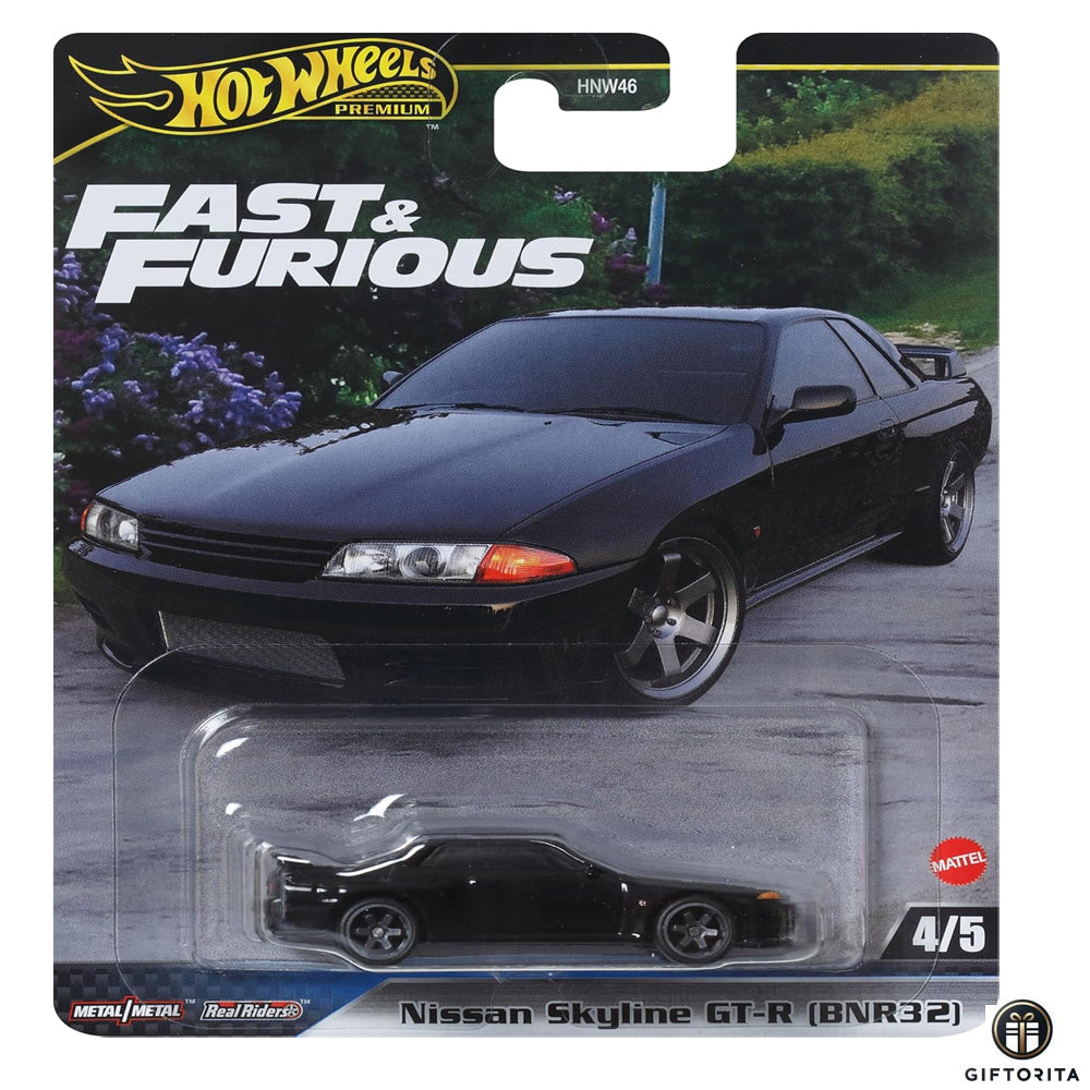 Hot Wheels Premium Single -Fast&Furious -Nissan skyline GT-R (BNR32)#4/5 BLACK