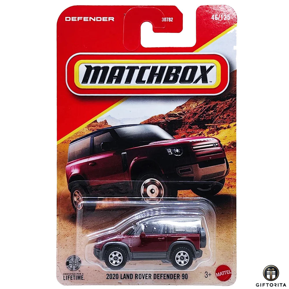 Matchbox Regular Card (P00015) - 2020 Land Rover Defender 90 - 46/125 - Maroon