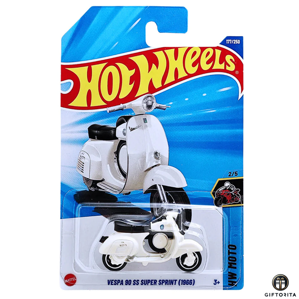 Hot Wheels Regular - Vespa 90 SS Super Sprinter - 2/5 & 177/250 - White