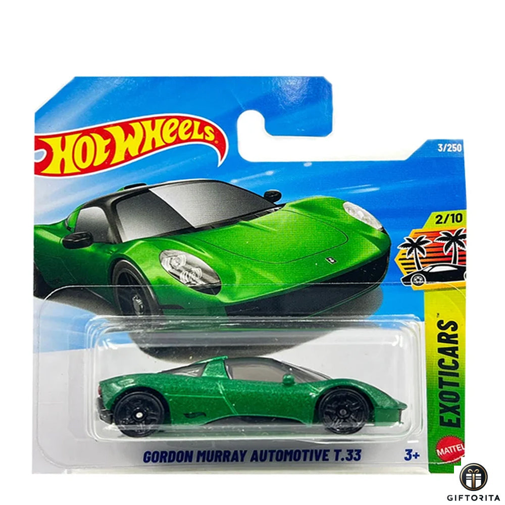 Hot Wheels Regular Short Card – Gordon Murray Automotive T.33 -2/10 & 3/250 - Green