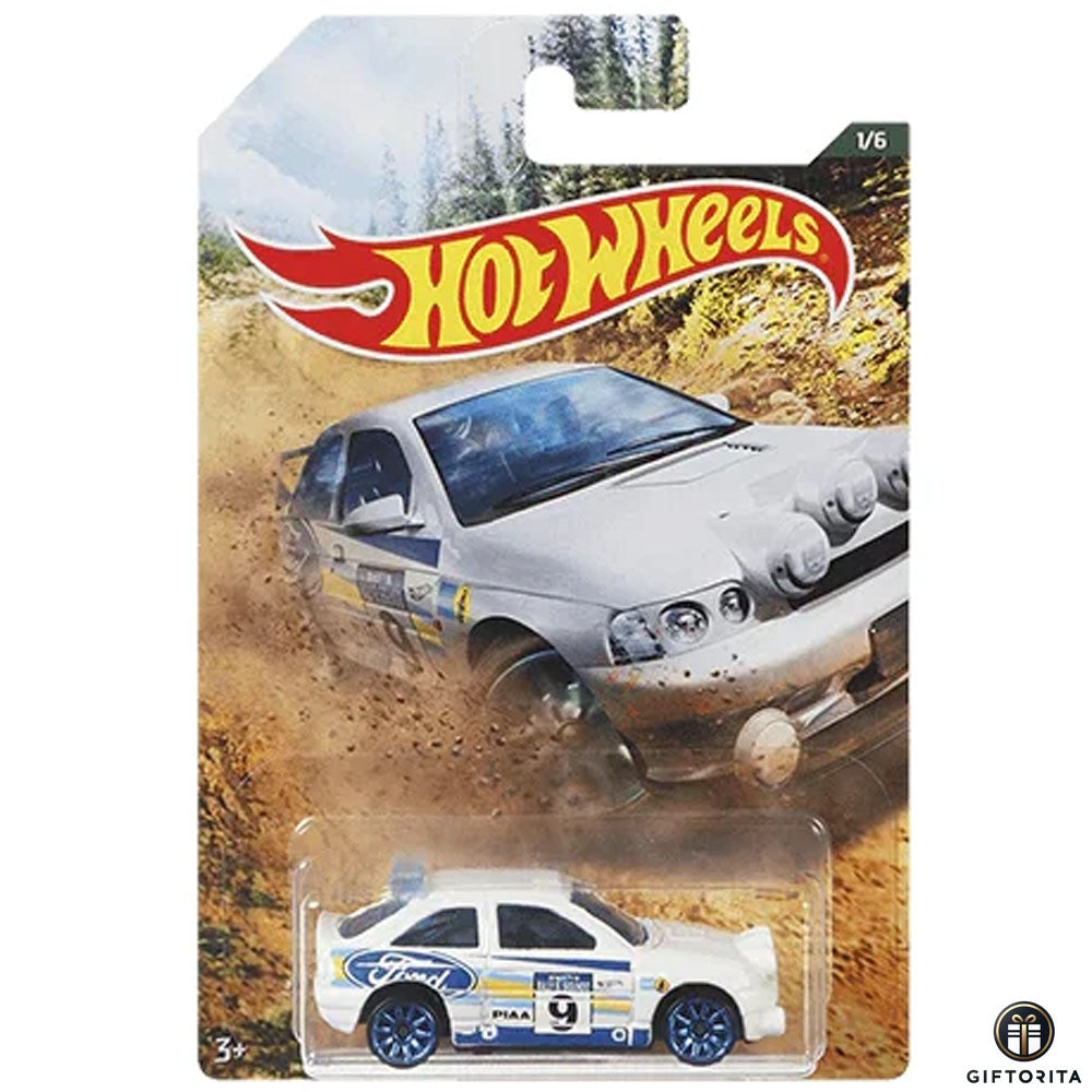 Hot Wheels Regular Ford 2 – Ford Escort (Rally Sport Series) – 1/6 – White & Blue