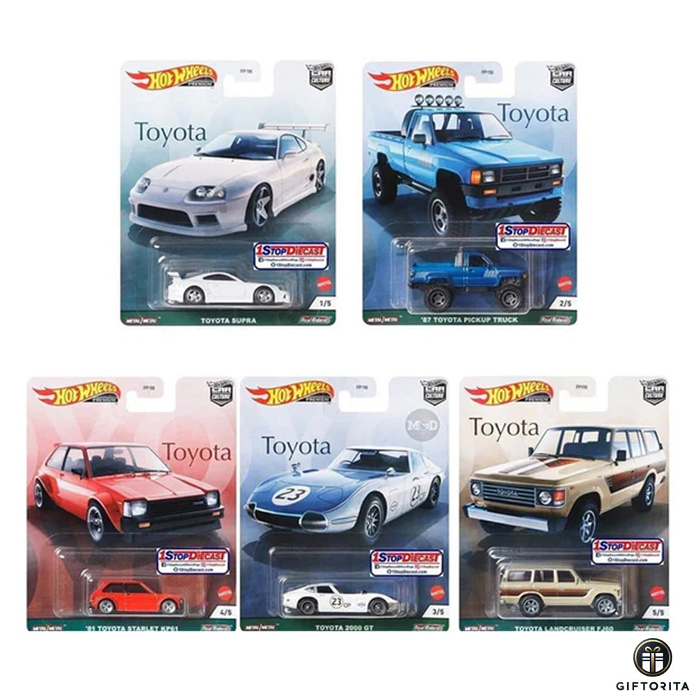 Hot Wheels Premium (P01183) – Car Culture – Toyota Set