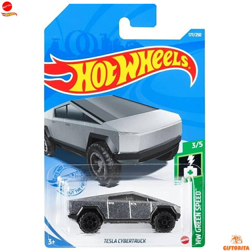 Hot Wheels Regular Tesla - Tesla CyberTruck - 3/10 - 49/250 - Silver