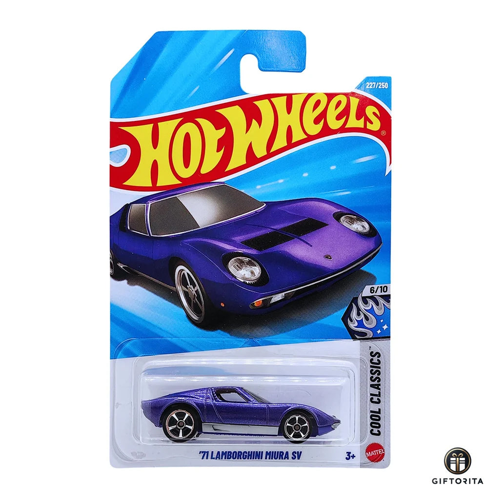 Hot Wheels Regular - 71 Lamborghini miura sv - 6/10 & 227/250 - Violet