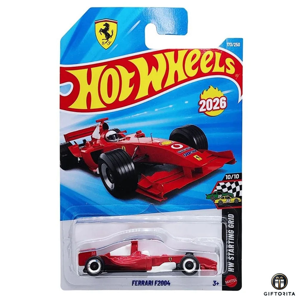Hot Wheels Regular - Ferrari F2004 - 10/10 & 173/250 - Red