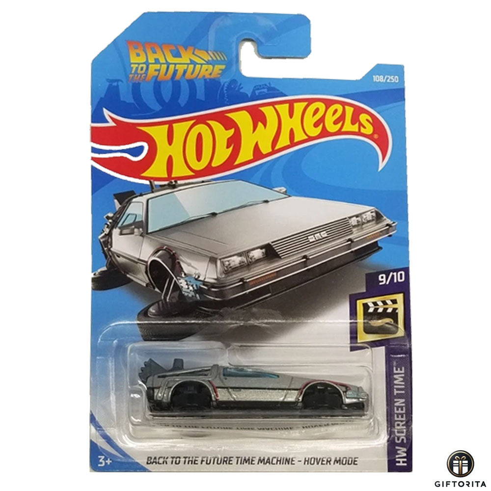 Hot Wheels Regular - Back To The Future Time Machine - 8/10 & 167/250 - Silver