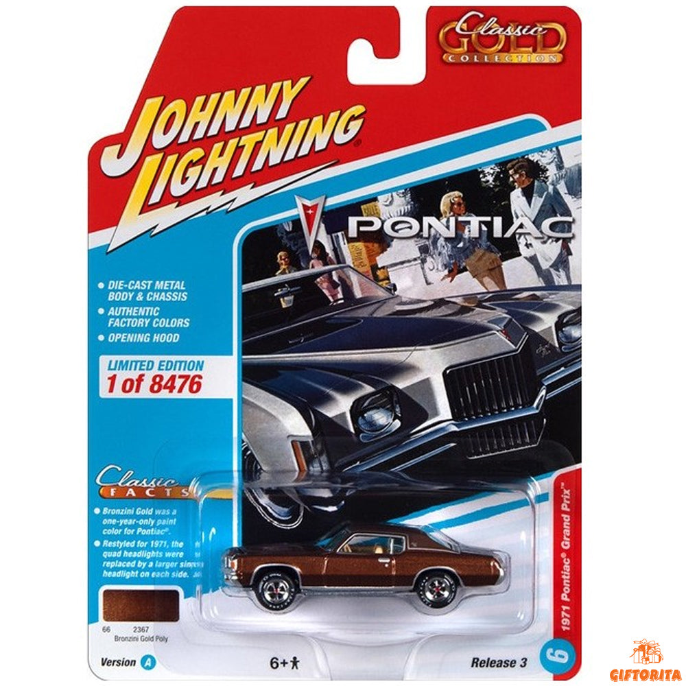 Johnny Lightning 1:64 Die Cast – 1971 Pontiac Grand Prix – Limited Edition 1 of 8476