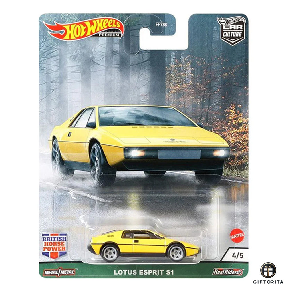 Hot Wheels Premium Single 1 – Lotus Esprit S1- Yellow 4/5 British Horse Power