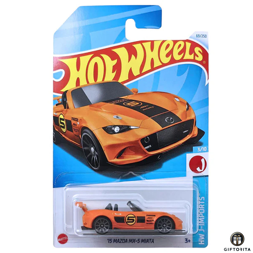 Hot Wheels Regular Mazda 2 – 15 Mazda MX-5 Miata – 3/10 69/250 – Orange