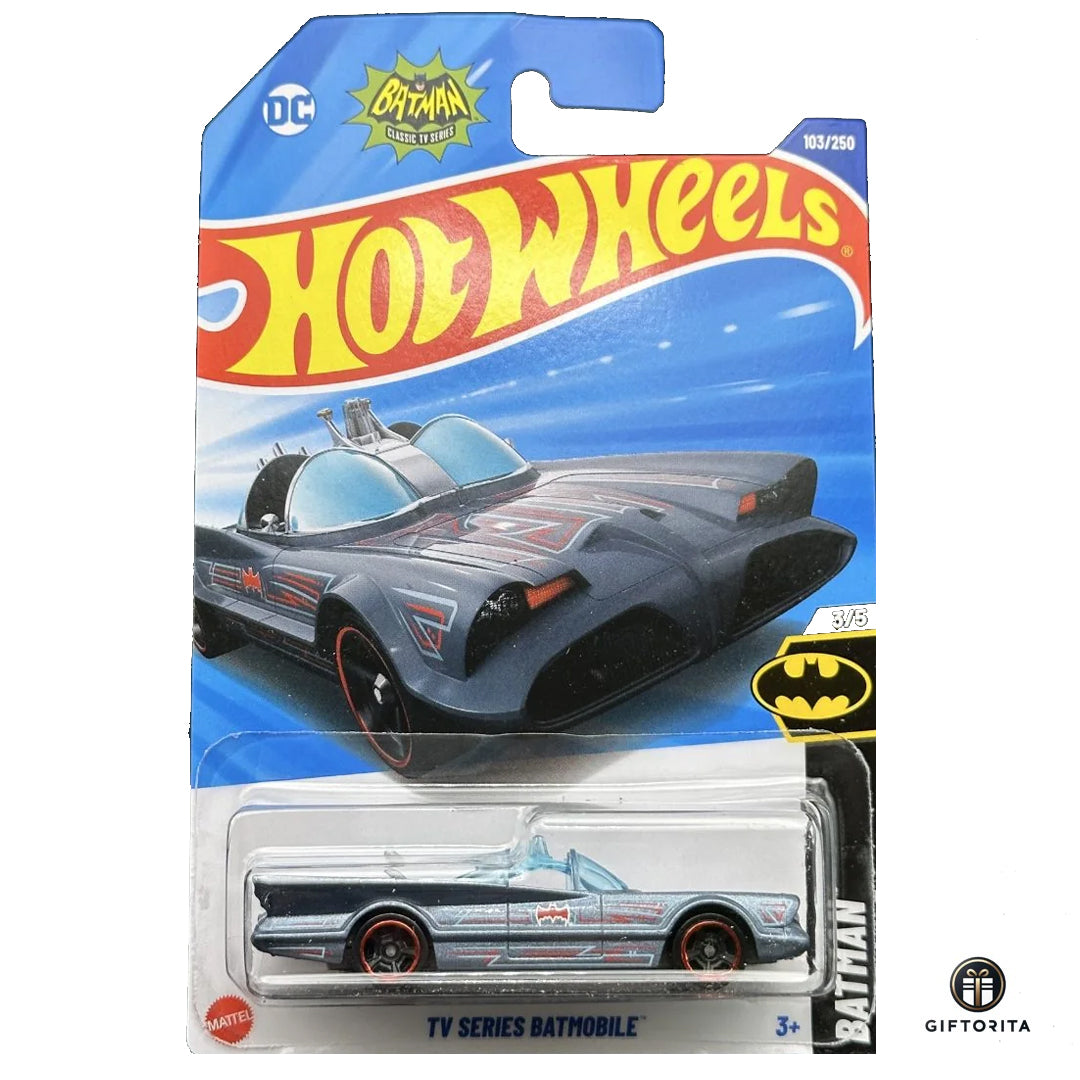 Hot Wheels Regular - BATMAN TV Series Batmobile- 3/5 & 103/250 -Light blue