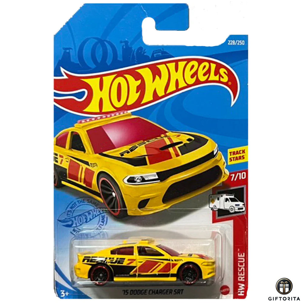 Hot Wheels Regular Dodge 1 – 15 Dodge Charger SRT – 7/10 & 228/250 – Yellow