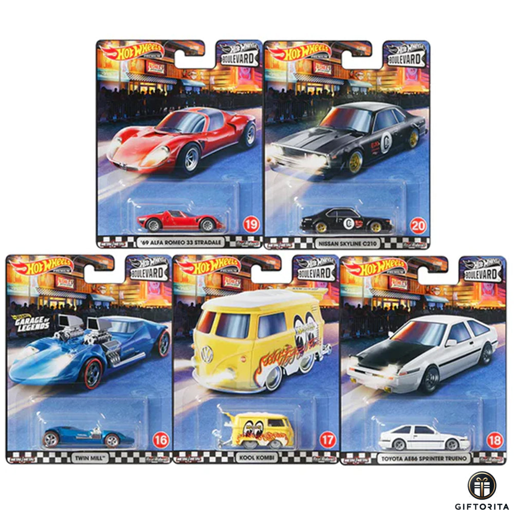Hot Wheels Premium (P01199) – 2020 Boulevard 16-20 Set Of 5 Cars