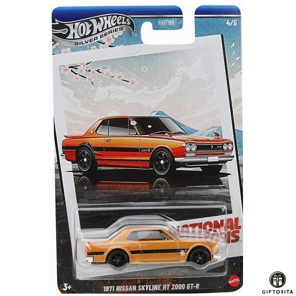 Hot Wheels Regular – Silver Series - National Icons - 1971 Nissan Skyline HT 2000 GT-R - 4/5 - Orange
