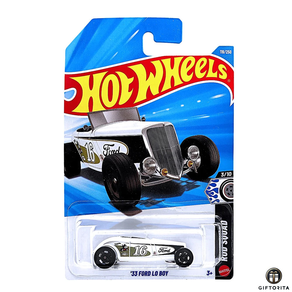 Hot Wheels Regular -33 Ford lo boy -3/10 & 119/250 -White