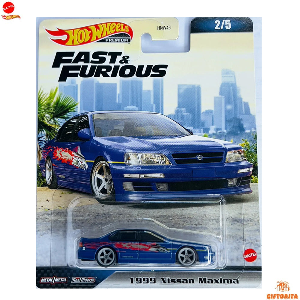Hot Wheels Premium Single 3 – Fast & Furious – 1999 Nissan Maxima – 2/5 – Blue