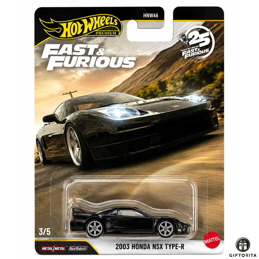Hot Wheels Premium Single – Fast & Furious – 1993 Honda Civic Coupe Coup EXEJ1 - 1/5 - Black