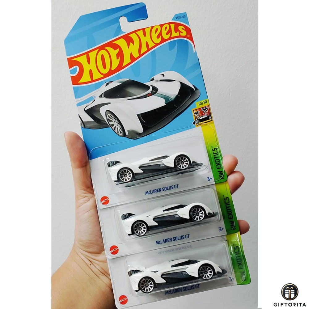 Hot Wheels Regular Set of 3 Car # 7 - Mclaren Solus GT