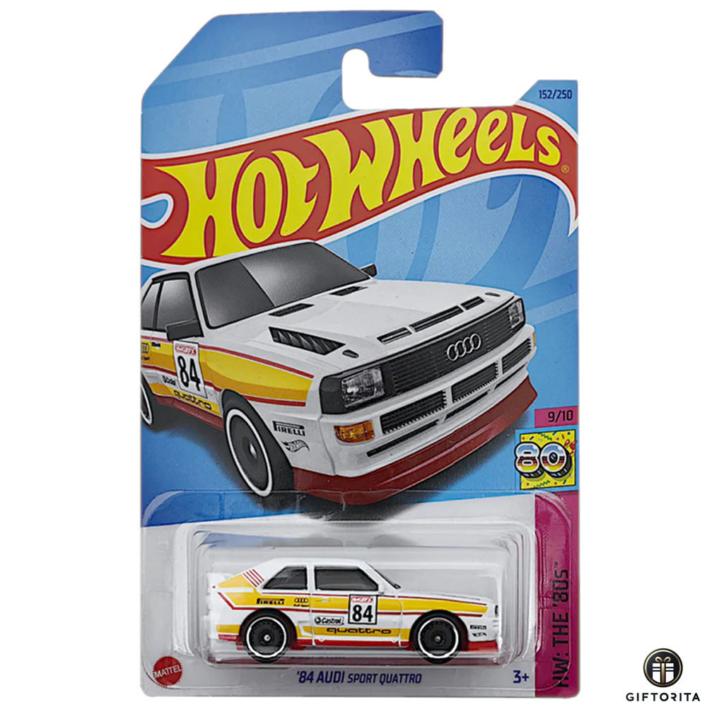 Hot Wheels Regular – 84 Audi Sport Quattro – 9/10 & 152/250 – White