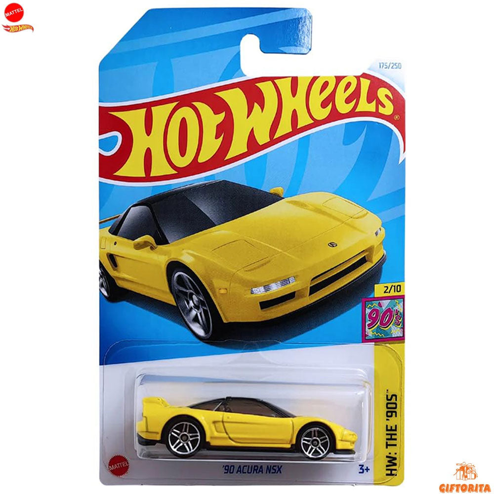 Hot Wheels Regular – 90 Acura NSX – 2/10 & 175/250 – Yellow