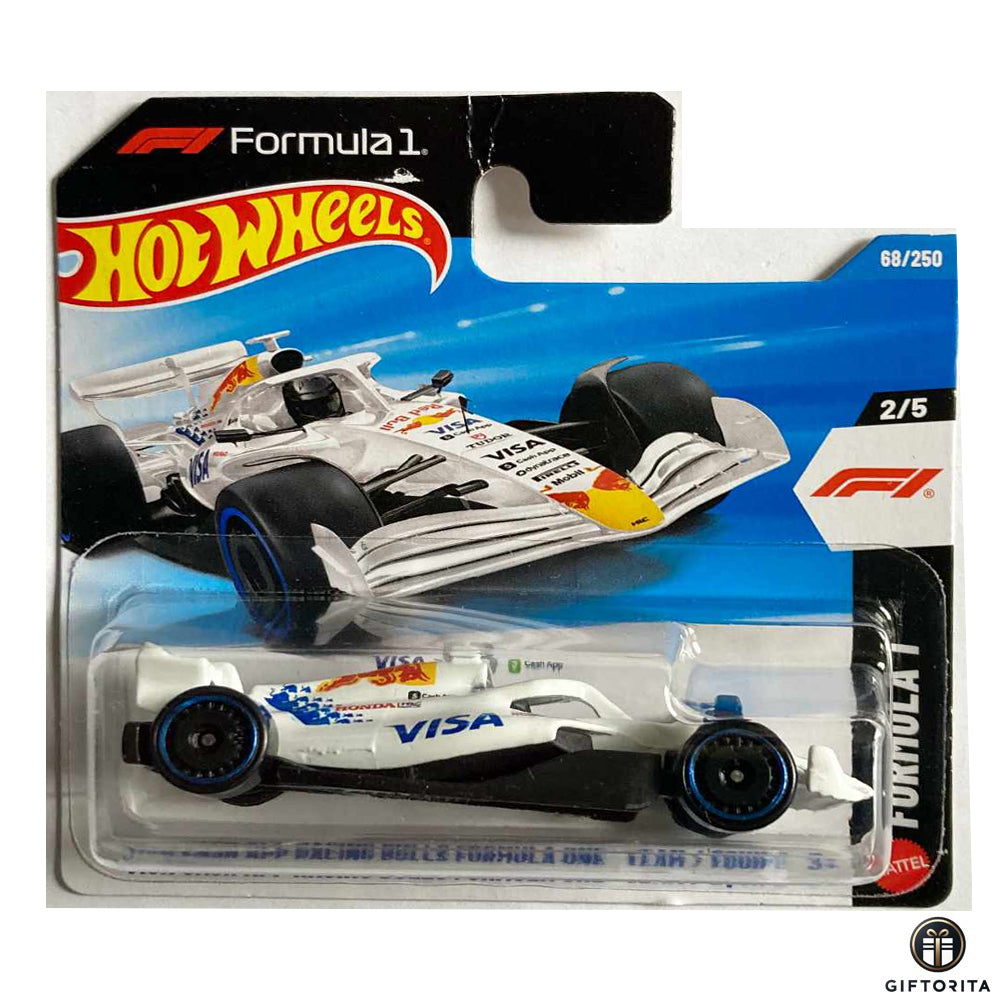 Hot Wheels Regular Short Card –VISA CASH APP RACING BULLS FORMULA ONE TEAM /EOUIPE 2/5&68/250