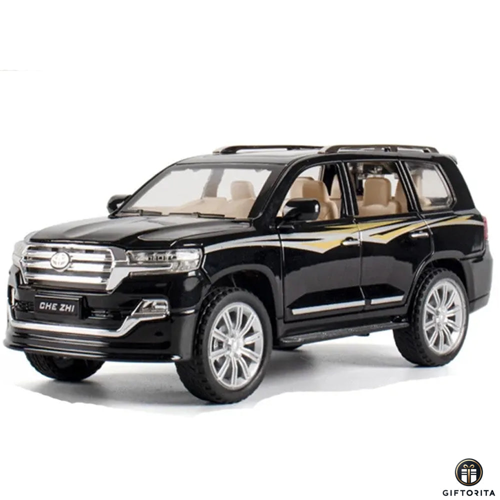 Die Cast 1:24 CHE ZHI (P01677) - Simulation Sound And Light Pull Serise - Toyota Land Cruiser Model Car with Box