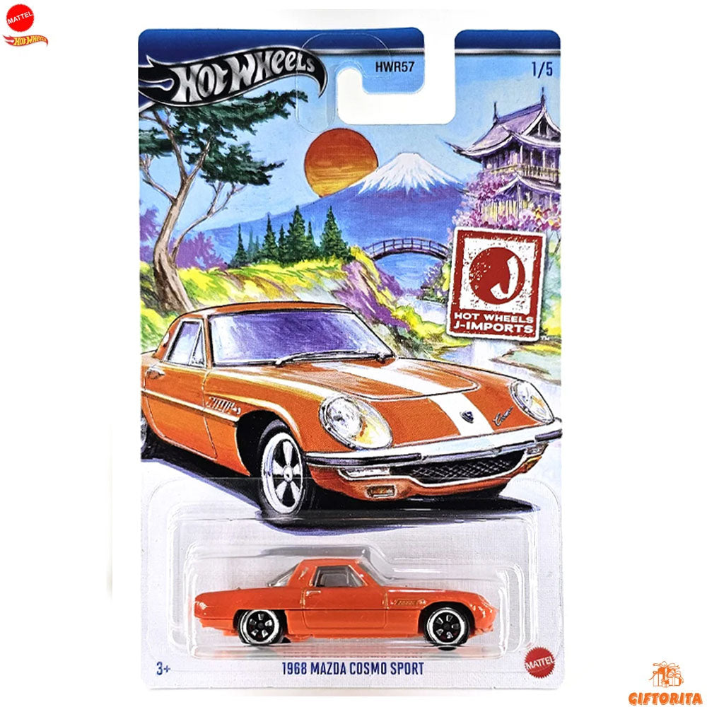 Hot Wheels Regular Mazda 1 – 1968 Mazda Cosmo Sport – 1/5 – Orange