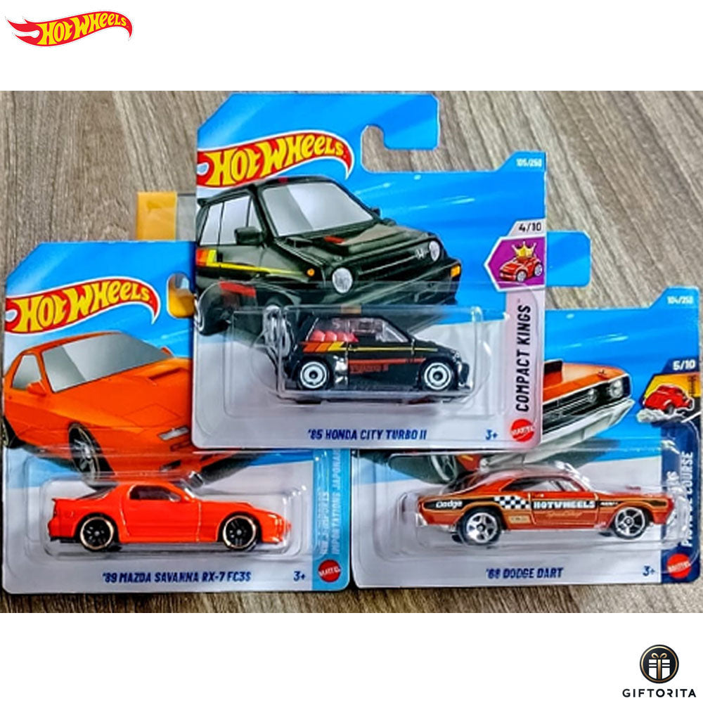 Daily Deals - a : Hot Wheels Mainline Short Card Set of 3 Car