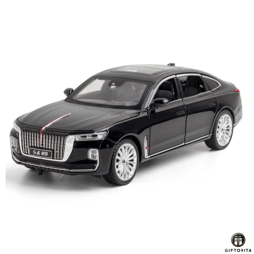 Die Cast 1:24 CHE ZHI (P01677) - HONGQI H9 Car - Model Car with Dispiay Case