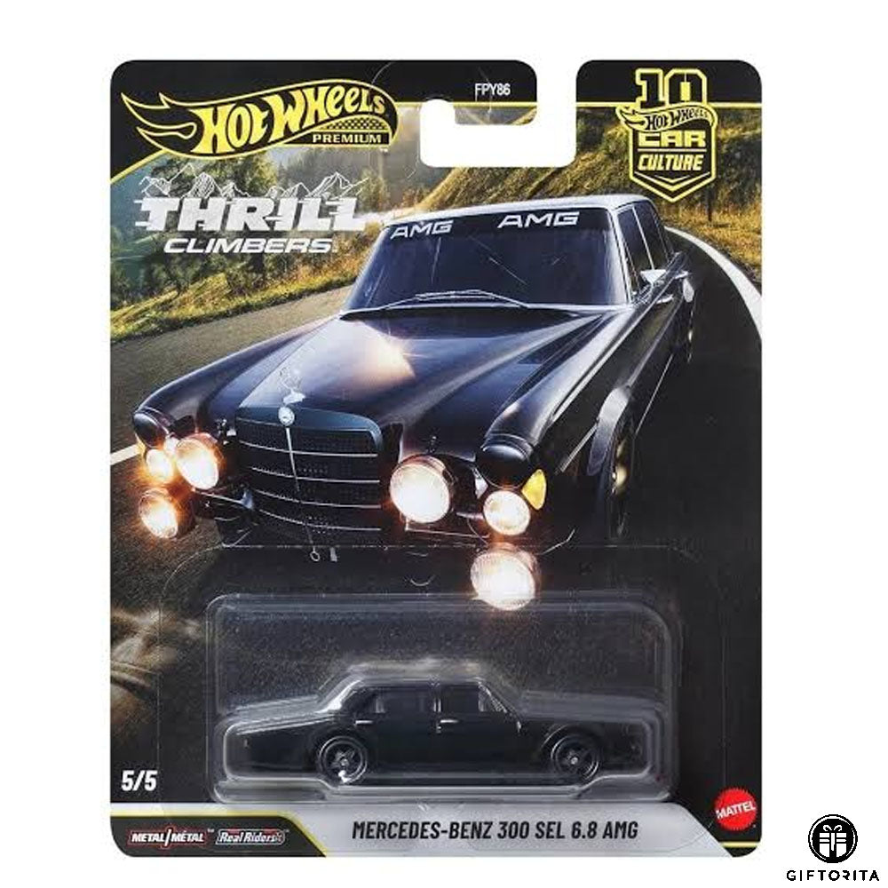 Hot Wheels Premium Single – Mercedes – Benz 300 SEL 6.8 AMG – 5/5 – Car Culture – Black