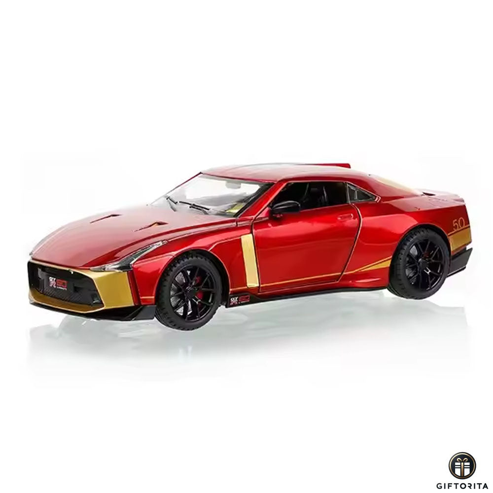 Die Cast 1:24 – MINIAUTO (P01677) - Nissan GT-R50 - Red - Model Car with Disply Case