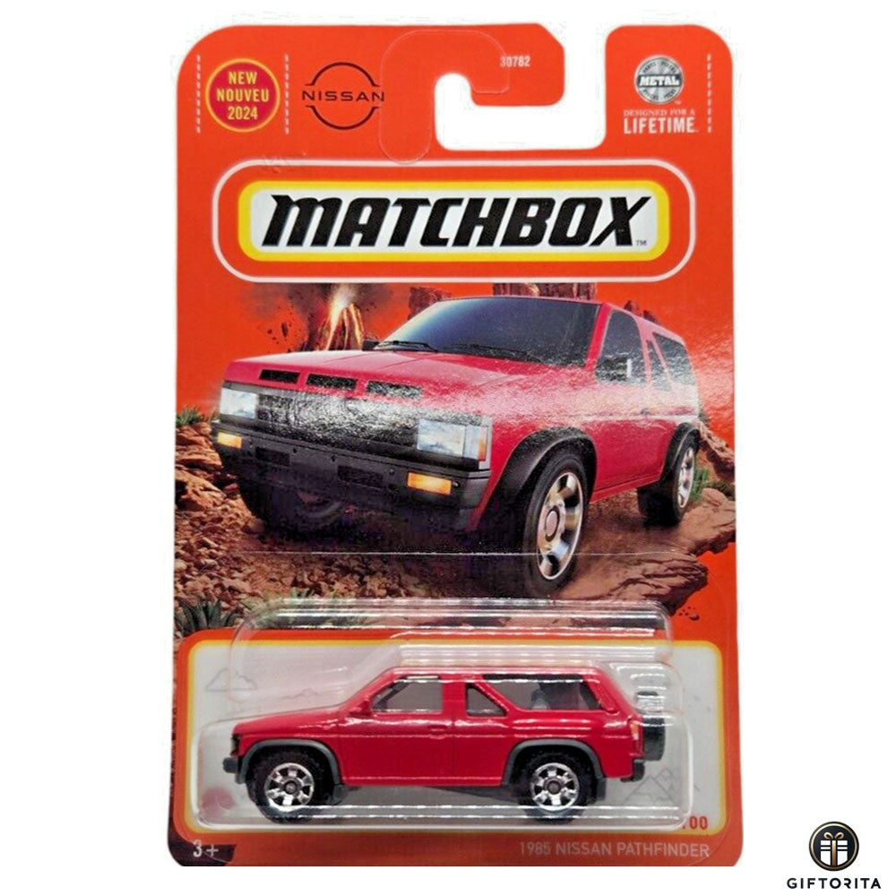 Matchbox Regular Card 2 (P00015) - 1985 Nissan Pathfinder - 54/100 - Red