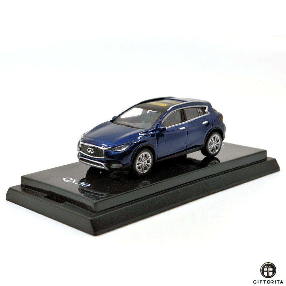 Paudi Model 1:64 Die Cast ( P01421 ) - Infiniti QX30 2017 - Nevy Blue
