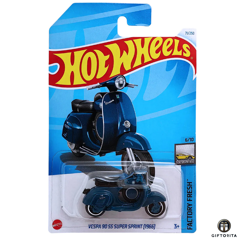 Hot Wheels Regular Vespa – Vespa 90 SS Super Sprint (1966) – 6/10 & 71/250 – Blue