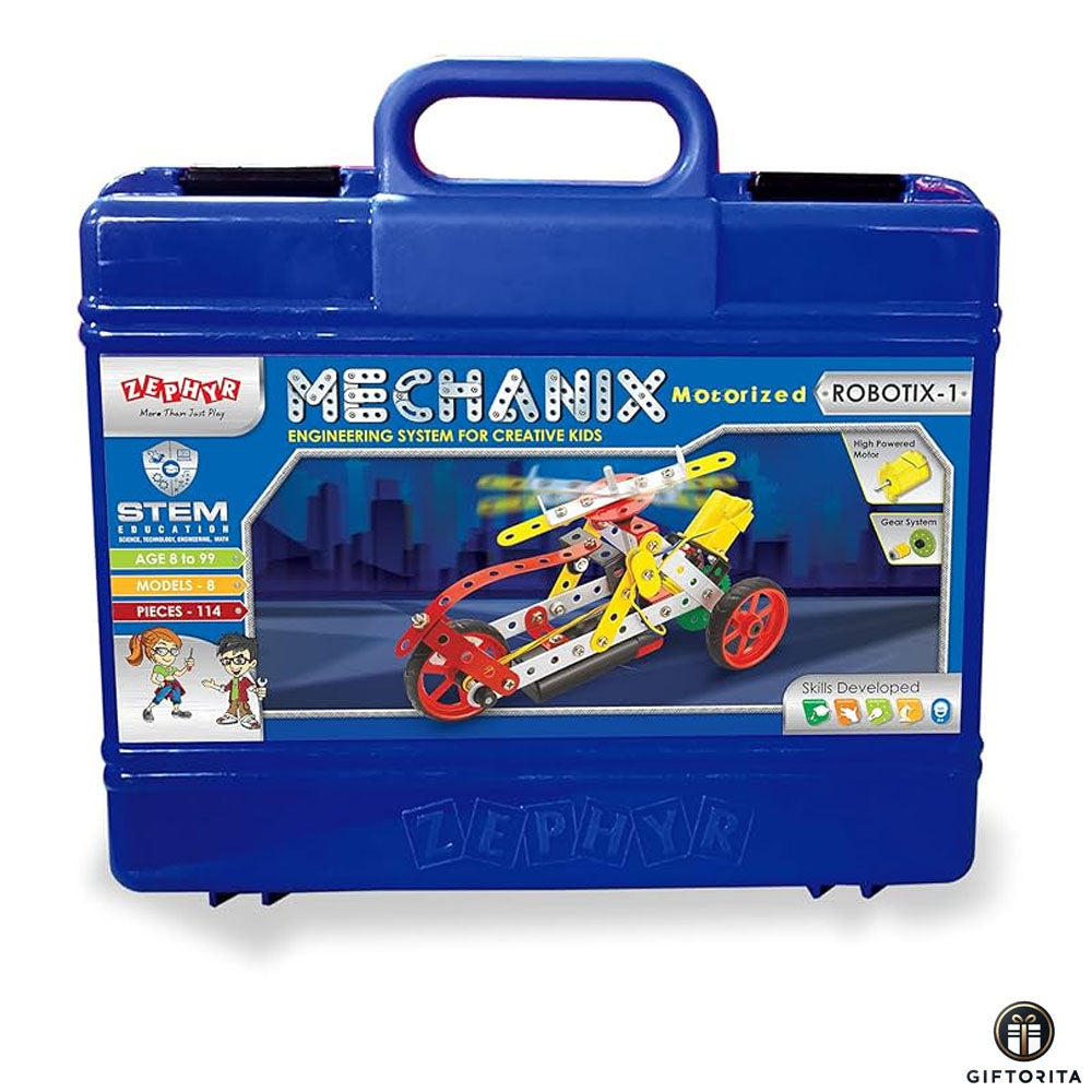 Blocks,Lego and Puzzle (P01701) - ZEPHYR Metal Mechanix Robotix-1 (Motorised)