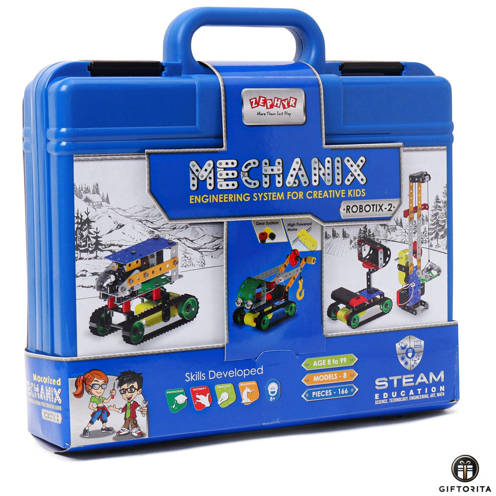 Blocks,Lego and Puzzle (P01701) - ZEPHYR Metal Mechanix Robotix-2 (Motorised)