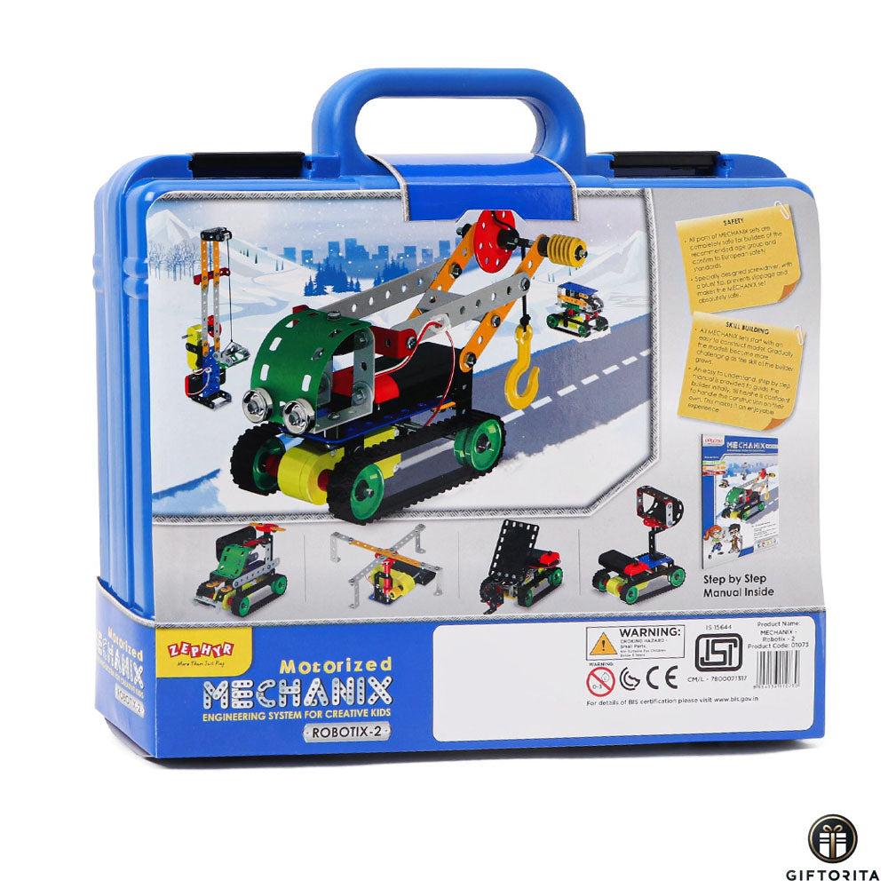 Blocks,Lego and Puzzle (P01701) - ZEPHYR Metal Mechanix Robotix-2 (Motorised)