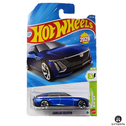 Hot Wheels Regular Cadillac - Cadillac Celestiq - 10/10 & 163/250 - Blue