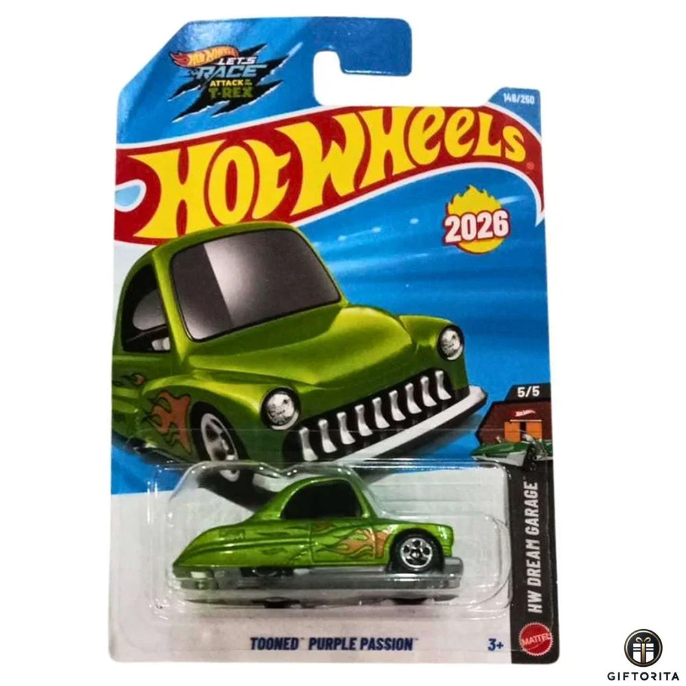 Hot Wheels Regular -Tooned purple passion -5/5 & 148/250 - Green