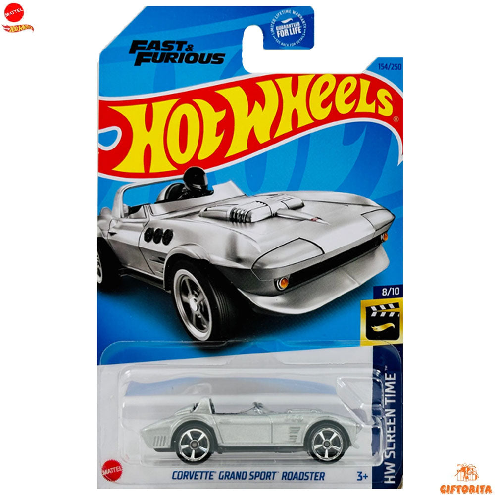 Hot wheels Regular Corvette – Corvette Grnad Sport Roadstar - 8/10 & 154/250 – Silver