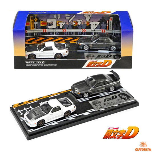 Initial D 1:64 Die Cast (P01218) – Modeler’s – Initial D Set Volume 2 Ryosuke Takahashi RX-7 (FC3S) & Rin Hojo Skyline GT-R (BNR32)