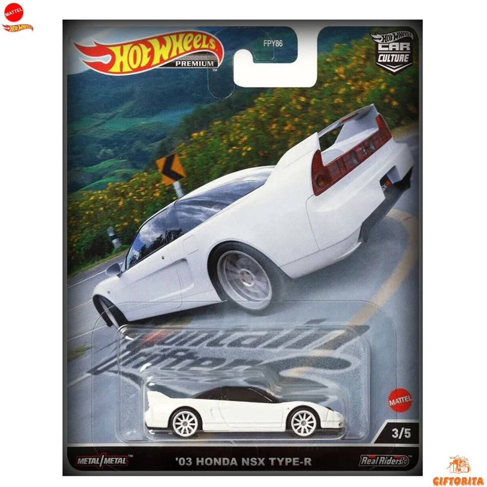 Hot Wheels Premium Single 4 – 03 Honda NSX Type -R – 3/5 – White