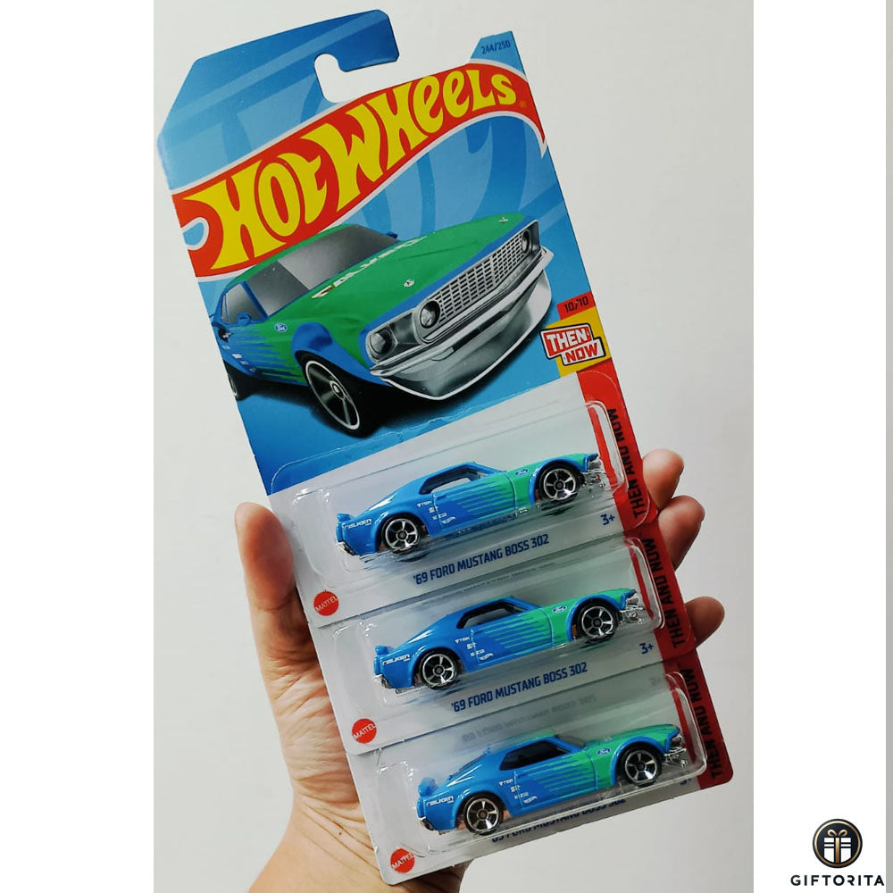 Hot Wheels Regular Set of 3 Car # 10 - 69 FORD MUSTANG BOSS 302