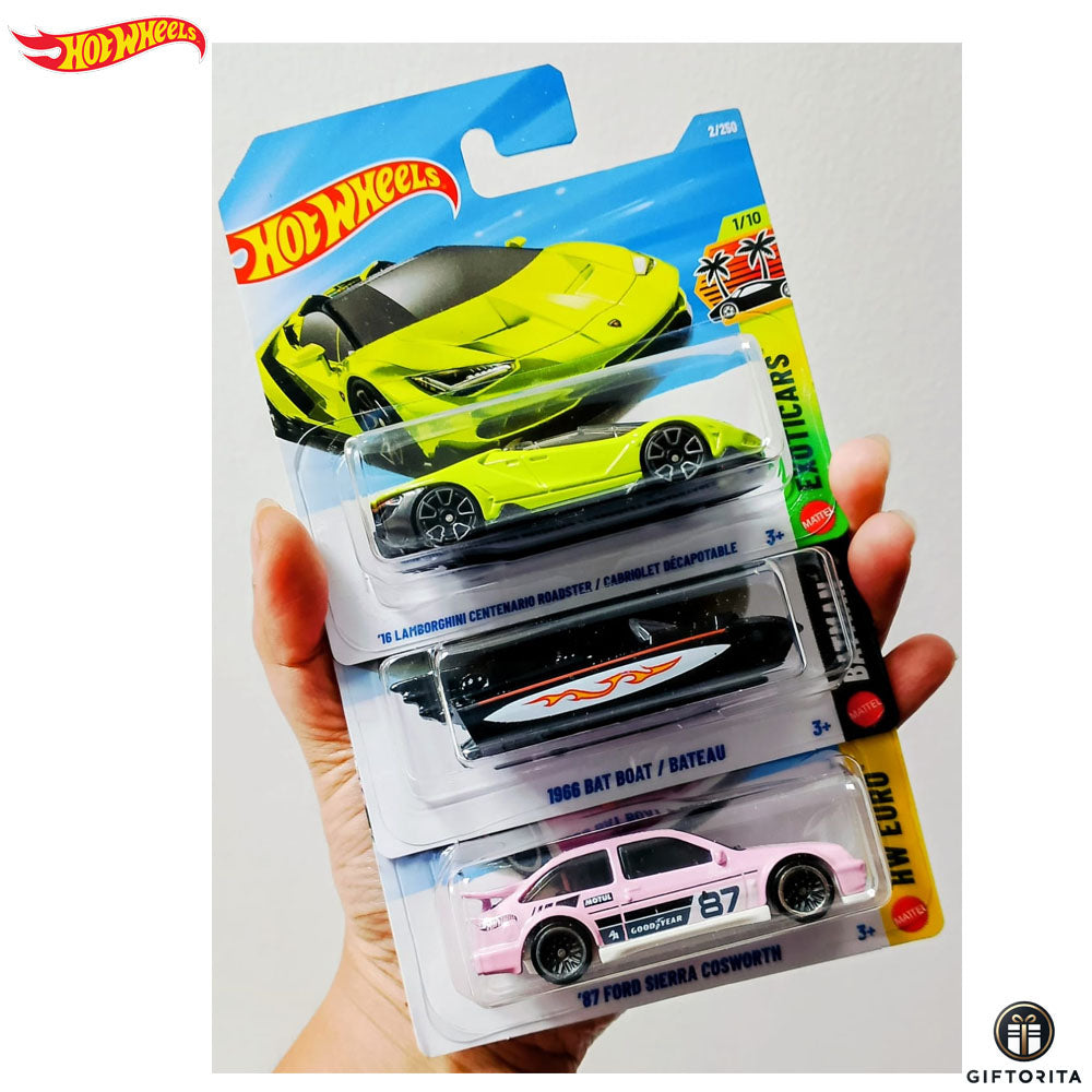 Hot Wheels Regular Short Card Set Of 3 Car # J