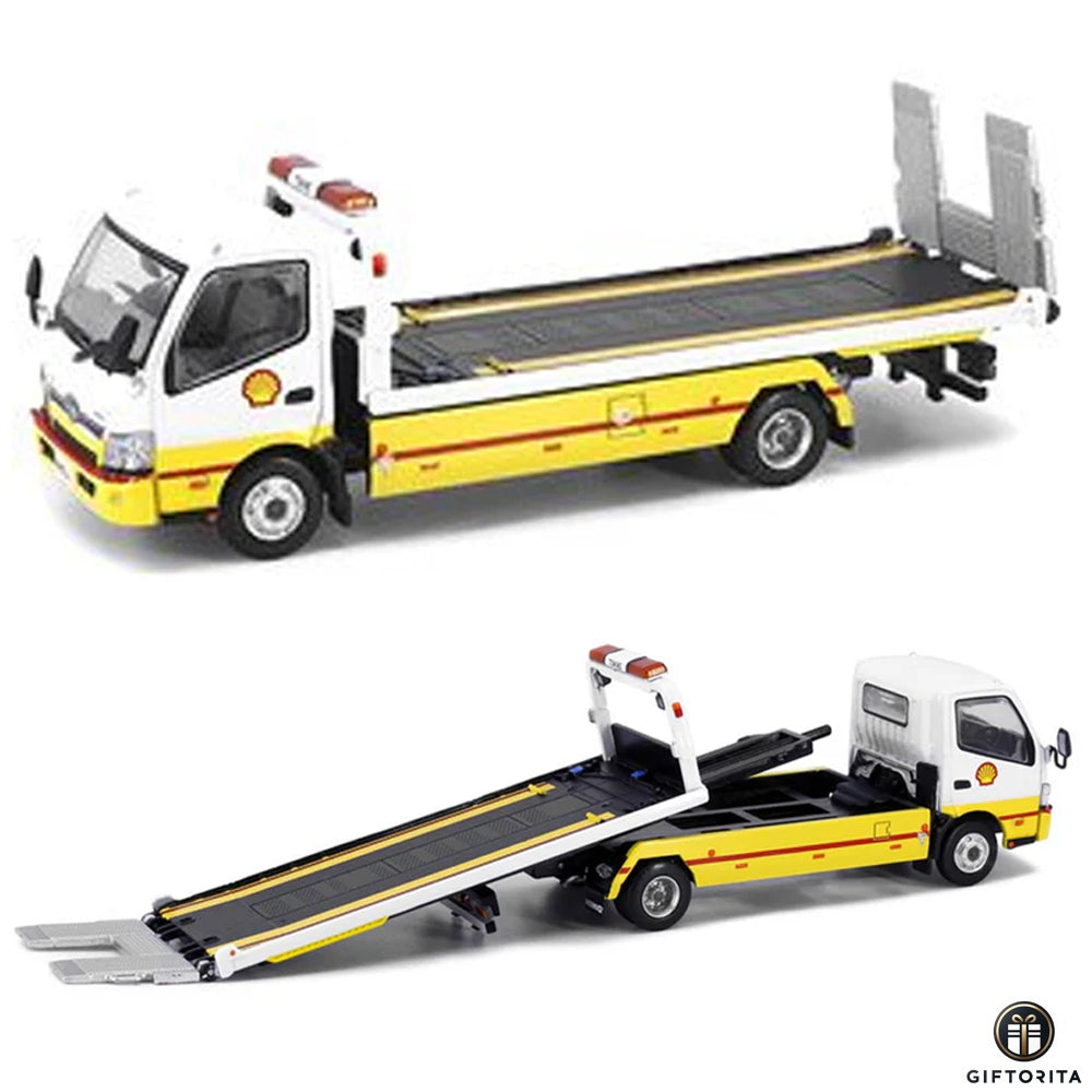 Tiny (P00133) 1:64 Die Cast #163 – HINO 300 SHELL FLATBED TOW TRUCK