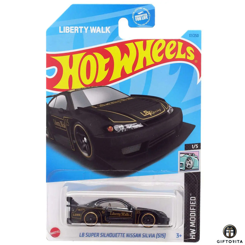 Hot Wheels Regular Nissan - LB Super Silhouette Nissan Silvia [S15] - 1/5 & 17/250 - Black
