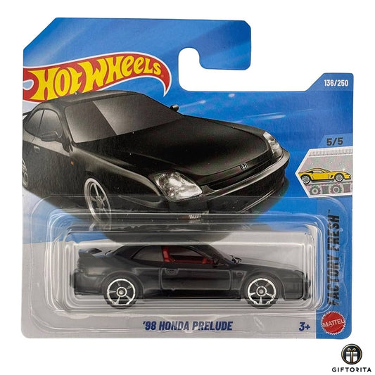 Hot Wheels Regular Short Card –98 HONDA PRELUDE 5/5&136/250