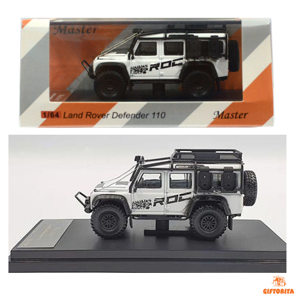 MASTER 1:64 Die Cast (P00078) – Land Rover Defender 110 White ROC