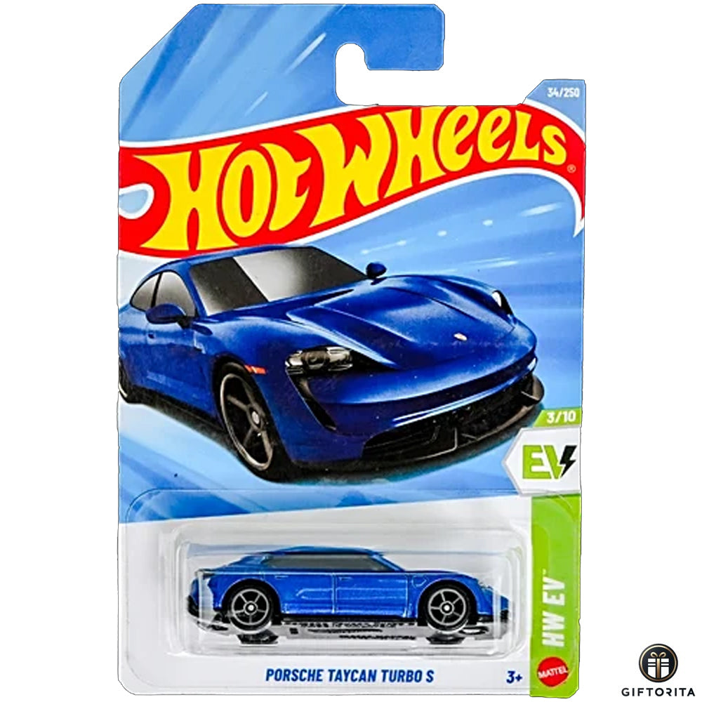 Hot Wheels Regular Porsche - Porsche Taycan turbo s 3/10 % 34/250 -Green